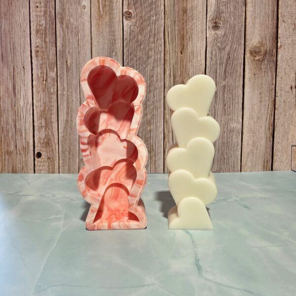 Corazones verticales