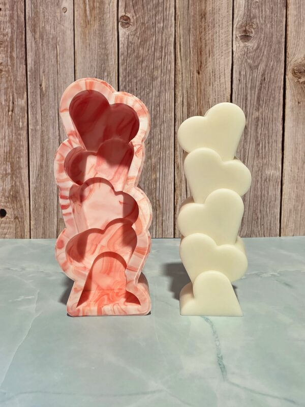 Corazones verticales